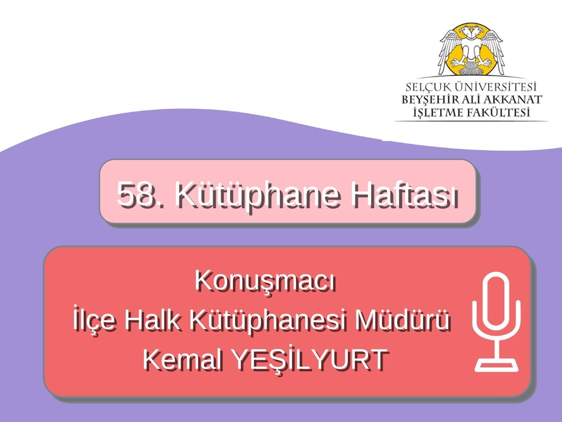 Konferans: “Kütüphane Haftası”